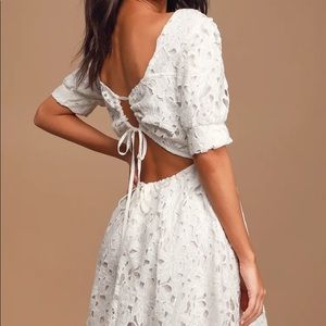 Lulu's White High Low Dress